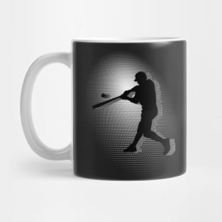 Baseball Player Hitting Ball Sports Mug